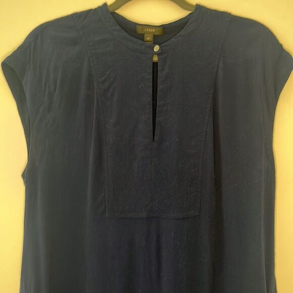 J.Crew Lightweight Viscose sleeveless dress in navy, size M - Picture 3 of 10